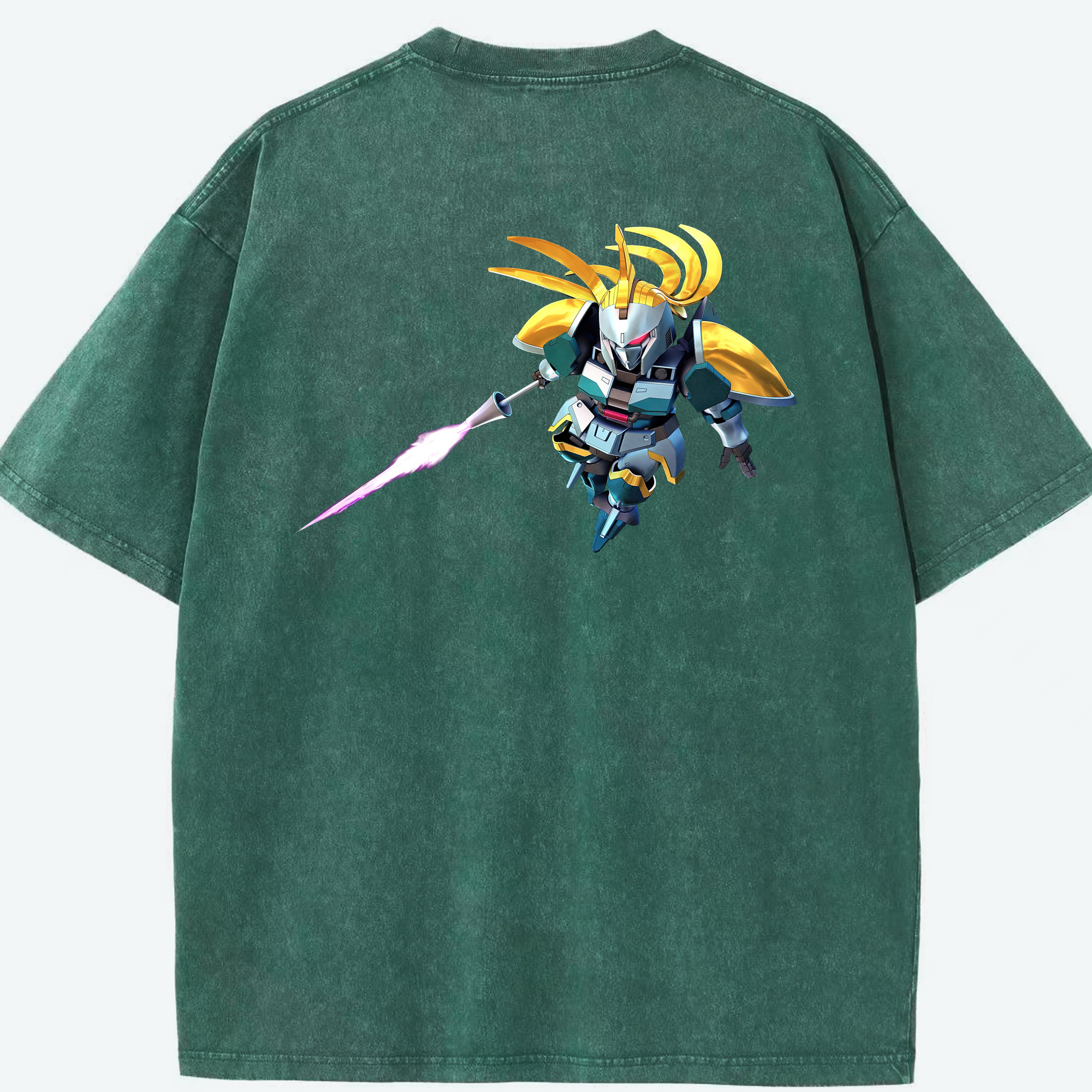（画像用） 機動戦士ガンダム Mobile Suit Gundam 綿100% ヴィンテージ風 半袖Tシャツ（背面プリント）